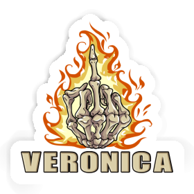 Aufkleber Mittelfinger Veronica Image