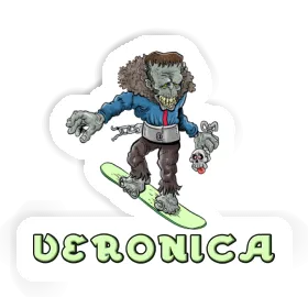 Snowboarder Sticker Veronica Image