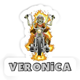 Sticker Motorradfahrer Veronica Image