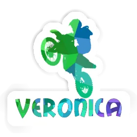 Aufkleber Motocross-Fahrer Veronica Image