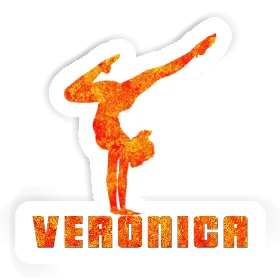 Autocollant Femme de yoga Veronica Image
