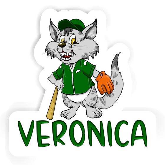 Sticker Baseball-Katze Veronica Sticker Baseball-Katze Veronica Image