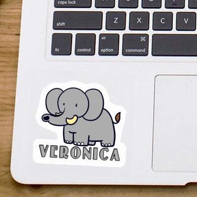 Veronica Sticker Elephant Notebook Image