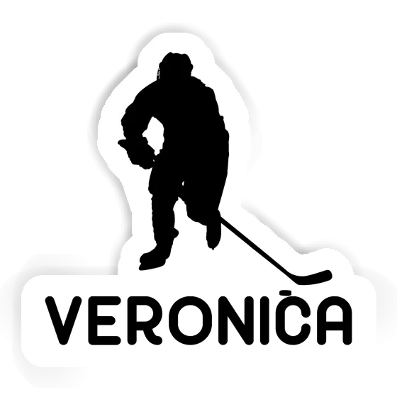 Autocollant Veronica Joueur de hockey Laptop Image