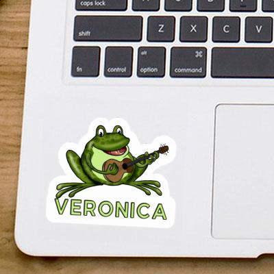 Veronica Autocollant Grenouille à guitare Notebook Image