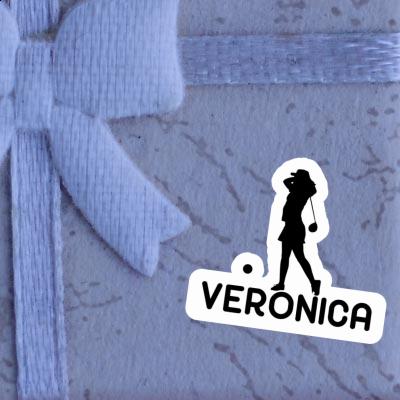 Veronica Autocollant Golfeuse Laptop Image