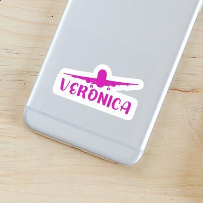 Sticker Flugzeug Veronica Laptop Image