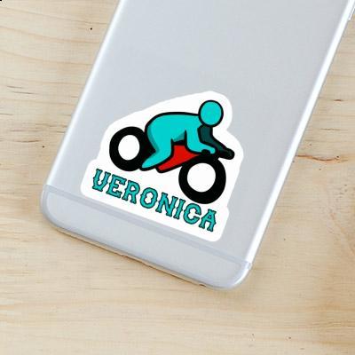 Sticker Motorradfahrer Veronica Notebook Image