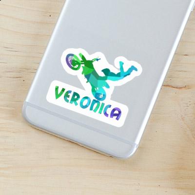 Veronica Sticker Motocross Rider Laptop Image