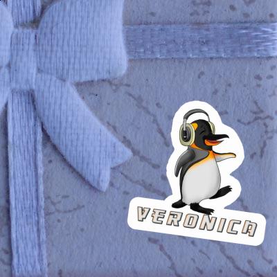 Veronica Sticker Music Penguin Laptop Image