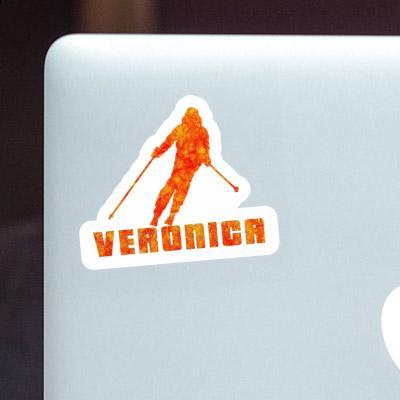Sticker Skifahrerin Veronica Image