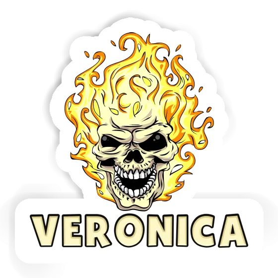 Totenkopf Aufkleber Veronica Laptop Image