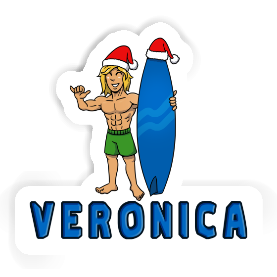 Veronica Aufkleber Weihnachtssurfer Gift package Image