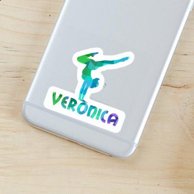 Sticker Veronica Yoga-Frau Laptop Image