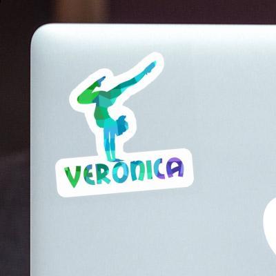 Sticker Veronica Yoga Woman Laptop Image