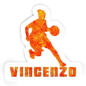 Joueuse de basket-ball Autocollant Vincenzo Image