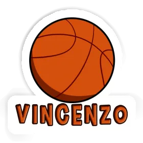Ballon de basketball Autocollant Vincenzo Image