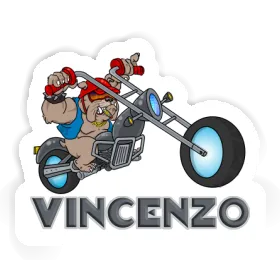 Vincenzo Sticker Motorradfahrer Image