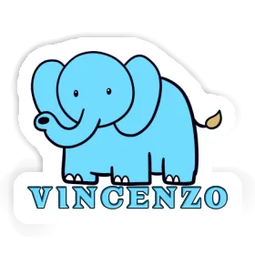 Sticker Vincenzo Elephant Image