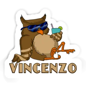 Autocollant Vincenzo Hibou Image