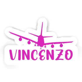Sticker Flugzeug Vincenzo Image
