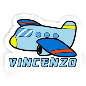 Aufkleber Vincenzo Flugzeug Image