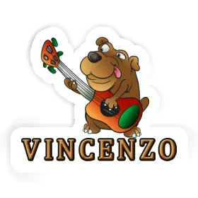 Vincenzo Autocollant Guitariste Image