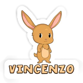 Vincenzo Autocollant Lapin Image