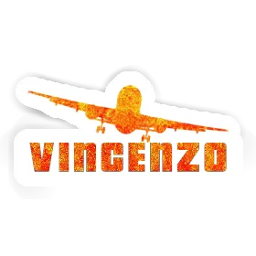 Sticker Vincenzo Flugzeug Image