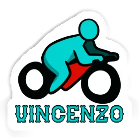 Vincenzo Sticker Motorbike Driver Image