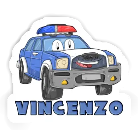 Autocollant Vincenzo Voiture de patrouille Image