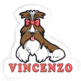 Vincenzo Aufkleber Shih Tzu Image