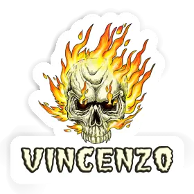 Vincenzo Autocollant Tête de mort Image