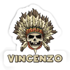 Autocollant Tête de mort Vincenzo Image