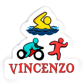 Vincenzo Sticker Triathlet Image