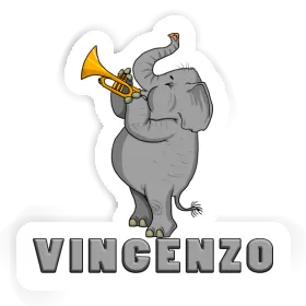 Sticker Trumpet Elephant Vincenzo Image