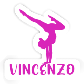 Autocollant Femme de yoga Vincenzo Image