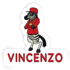 Autocollant Vincenzo Zèbre Image