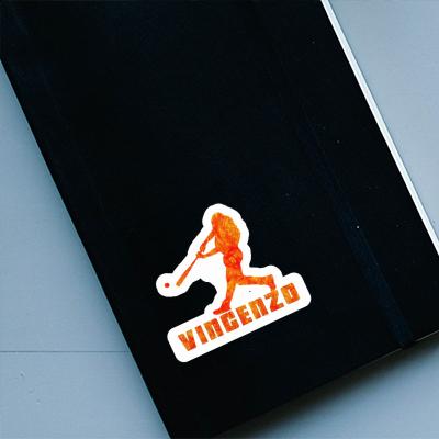 Vincenzo Aufkleber Baseballspieler Image