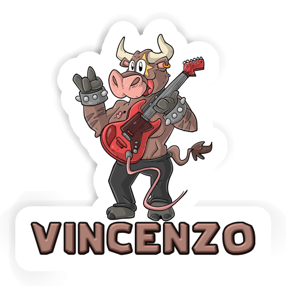 Sticker Vincenzo Guitarist Image