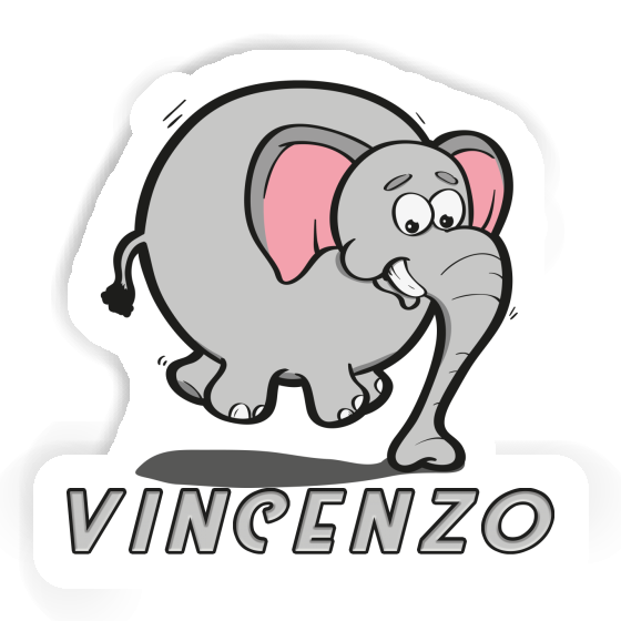 Jumping Elephant Sticker Vincenzo Jumping Elephant Sticker Vincenzo Image