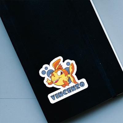 Vincenzo Aufkleber Fisch Laptop Image