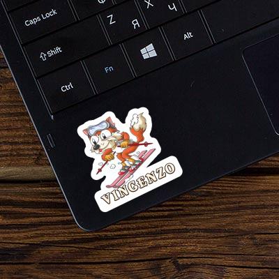 Vincenzo Sticker Skier Vincenzo Sticker Skier Image