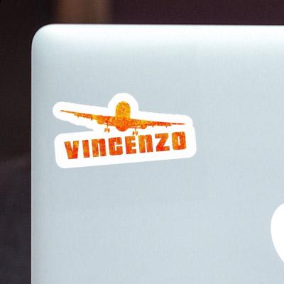 Sticker Vincenzo Flugzeug Laptop Image