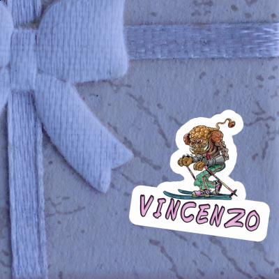 Skieur de télémark Autocollant Vincenzo Gift package Image