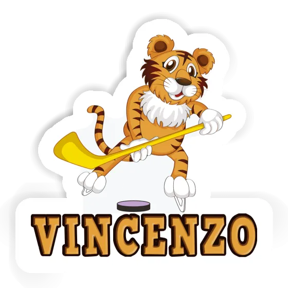 Autocollant Vincenzo Joueur de hockey sur glace Notebook Image