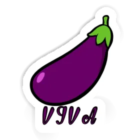 Eggplant Sticker Viva Image