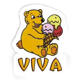 Sticker Ice Cream Bear Viva Image