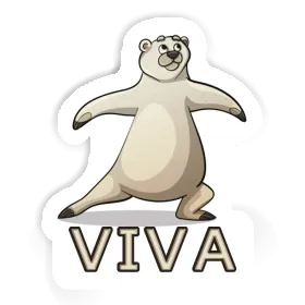 Yoga Bear Sticker Viva Image