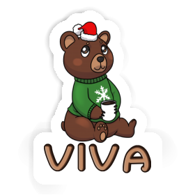 Viva Sticker Christmas Bear Image